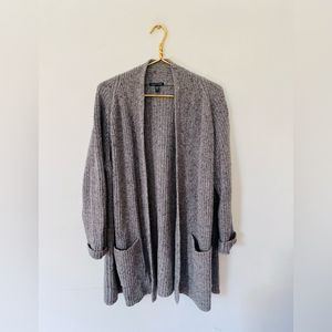Eileen Fisher Gray Open Front Cardigan